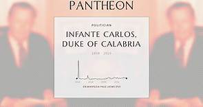 Infante Carlos, Duke of Calabria Biography | Pantheon