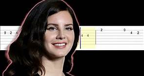 Lana Del Rey - Yes To Heaven (Easy Guitar Tabs Tutorial)