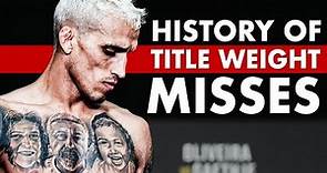 The History Of Weight Misses In UFC Title Fights