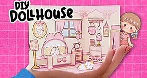 DIY: How To Make a Mini Paper Dollhouse 😱 Made Paper Dollhouse Bedroom | DIY 3D paper doll house