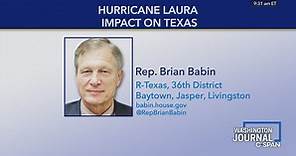 Washington Journal-Representative Babin on Hurricane Laura Impact on Texas