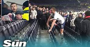 Tottenham star Eric Dier jumps over stands to confront fans ‘over spat with his brother’
