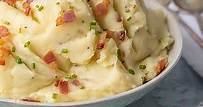 Cheesy Mashed Potatoes with Bacon and Goat Cheese Recipe - The Cookie Rookie®