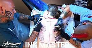 ’Two Artists, Two Wings, One Back' Elimination Tattoo Preview | Ink Master: Season 7