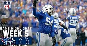 Tennessee Titans vs. Indianapolis Colts Game Highlights | NFL 2023 Week 5