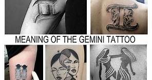 MEANING OF THE GEMINI TATTOO ZODIAC SIGN - Facts and photos for tattoovalue.net