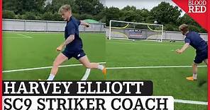 Liverpool's Harvey Elliott Training With SC9 Striker Coach | Finishing Drills