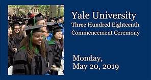 Yale University 318th Commencement Ceremony