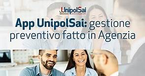 App UnipolSai: gestione preventivo fatto in Agenzia