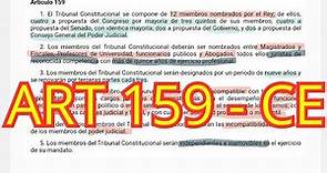 ARTÍCULO 159 - Constitución Española - Explicado para OPOSICIONES
