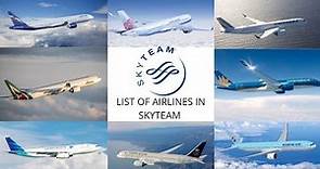 List of Airlines in Skyteam
