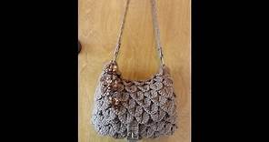 How to Crochet a Handbag - Crocodile Stitch Handbag