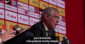 Fernando Santos en su presentación como entrenador de Polonia