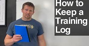 How to Keep a Training Log - Super Exciting!