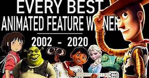 OSCARS : Best Animated Feature (2002-2020) - TRIBUTE VIDEO