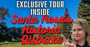 SANTA ROSA California tour - HISTORIC DISTRICT