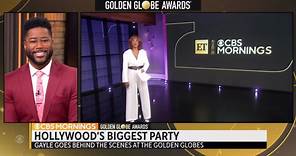 Gayle King goes behind the scenes at the Golden Globes