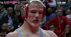 Jordan vs. Hall - 174 LBs - Big Ten Wrestling Championship