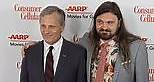 Viggo Mortensen is supported by son Henry as he wins award