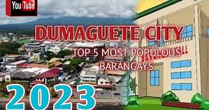 Top 5 Most Populated Barangays In Dumaguete City 2023