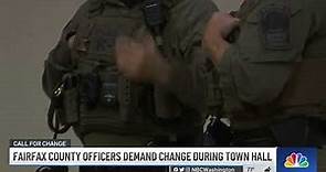 Fairfax County Police Officers Demand Change During Town Hall With AG | NBC4 Washington