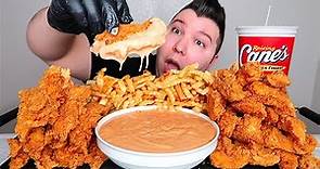 Raising Cane's Fried Chicken With Sauce • The Best Chicken Ever • MUKBANG