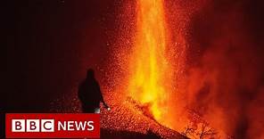 New eruptions from La Palma volcano as lava produced with more force - BBC News
