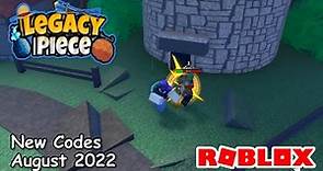 Roblox Legacy Piece Online New Codes August 2022