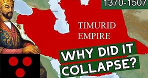 Why did the Timurid Empire COLLAPSE?(Animated History)