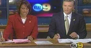 KCAL TV KCAL 9 News at 8pm New Graphics and New Set Los Angeles January 20, 2003