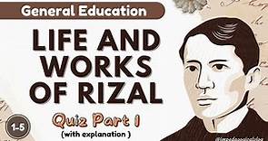 Rizal's Life and Works: Quiz 1 (LET Review)