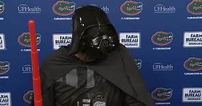 Florida coach Dan Mullen addresses team's brawl with Missouri while dressed as Darth Vader