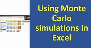Using Monte Carlo simulations for valuation