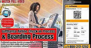 How to check-in lufthansa Airline and online boarding process