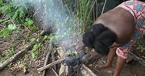 FULL VIDEO: AFRICAN JUNGLE WOMAN HUNTS ALONE AND PREPARE TRADITIONAL FOOD FOR SURVIVAL
