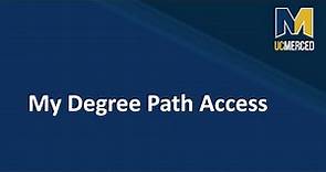 UC Merced | My Degree Path Access