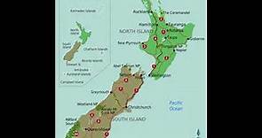 map of New Zealand