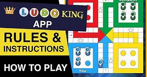 How to play LUDO King FREE Online Game? Rules of LUDO King : LUDO King Game Play