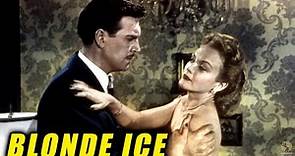 Blonde Ice (1948) Full Movie | Jack Bernhard | Robert Paige, Leslie Brooks, Russ Vincent