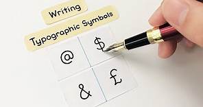Writing Typographic Symbols