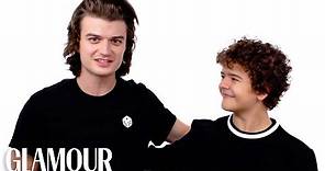 Stranger Things’ Gaten Matarazzo and Joe Keery Take A Friendship Test | Glamour