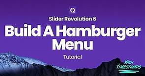 Build a Hamburger Menu with Slider Revolution 6