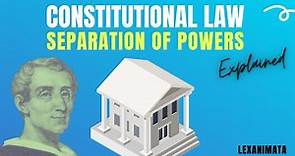 Constitutional Law explained Montesquieu separation of powers