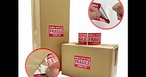 Prevent damages to your packages when shipping - Apply Handle With Care Fragile warning labels