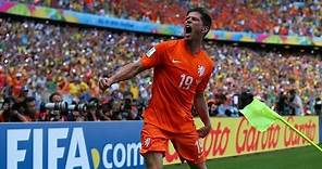 Klaas-Jan Huntelaar Penalty Kick Goal vs Mexico (World Cup 2014)