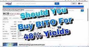 HOW (BITO) ProShares Bitcoin Strategy ETF Pays a 50% Monthly Dividend Yield