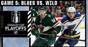 St. Louis Blues at Minnesota Wild: First Round, Gm 5 | Full Game Highlights