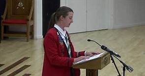 St Margaret's College Open Day Head Girl's Speech