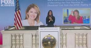 Maria Bartiromo rings opening bell at NYSE