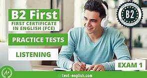 B2 First (FCE) Exam 1 – Practice Test
